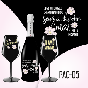 Pac + Santero Black + 2 Calici Black (Senza chiedere mai)