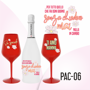 Pac + Santero White + 2 Calici Rossi (Senza chiedere mai)