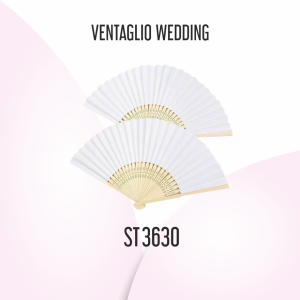 VENTAGLIO WEDDING H 21 CM CONF. 12 PZ.