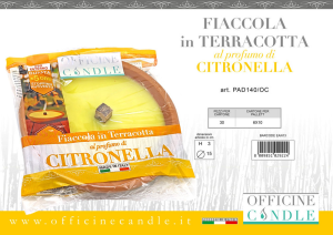 FIACCOLA IN TERRACOTTA MEDIUM CITRO. 15X3 PZ.30