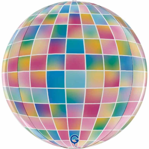 Palloncino in Foil 15" Sfera Stroboscopica Arcobaleno 4D "Globe Strobo"
